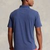 Polos Ralph Lauren bleu marine en coton et lin coupe classique pour homme Polos Ralph Lauren bleu marine en coton et lin coupe classique pour homme