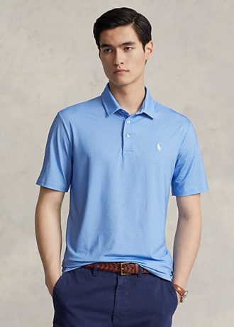 Polos Ralph Lauren bleus coupe classique pour homme