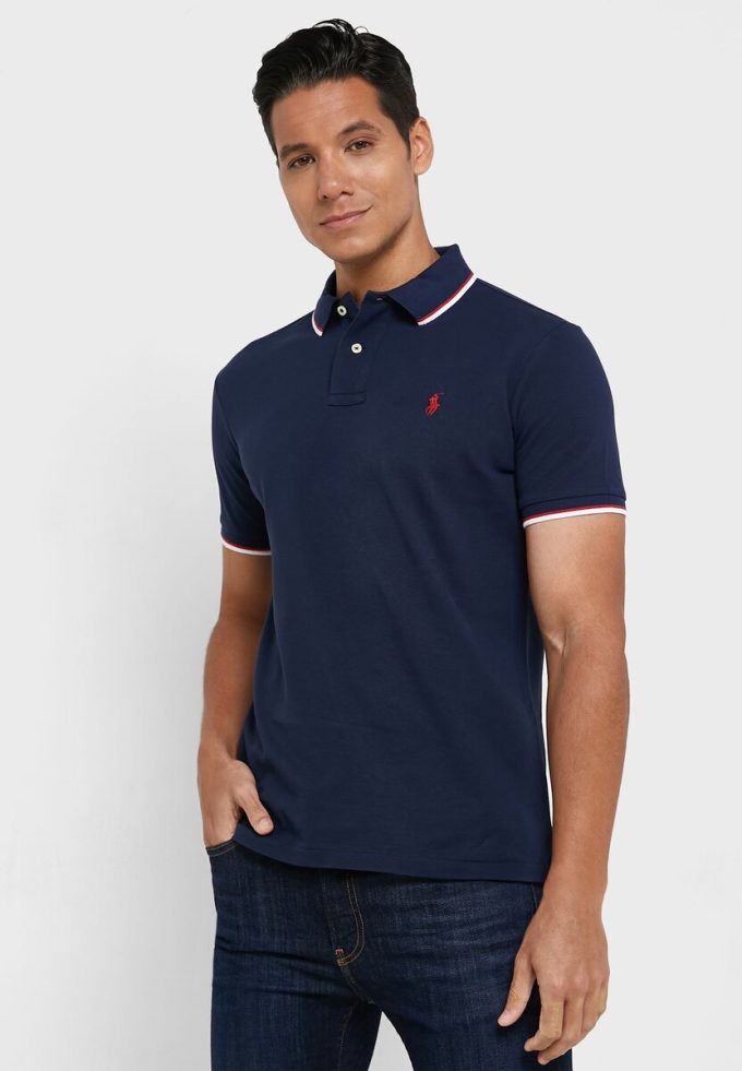 Polos Ralph Lauren Essential bleu marine pour homme Polos Ralph Lauren Essential bleu marine pour homme