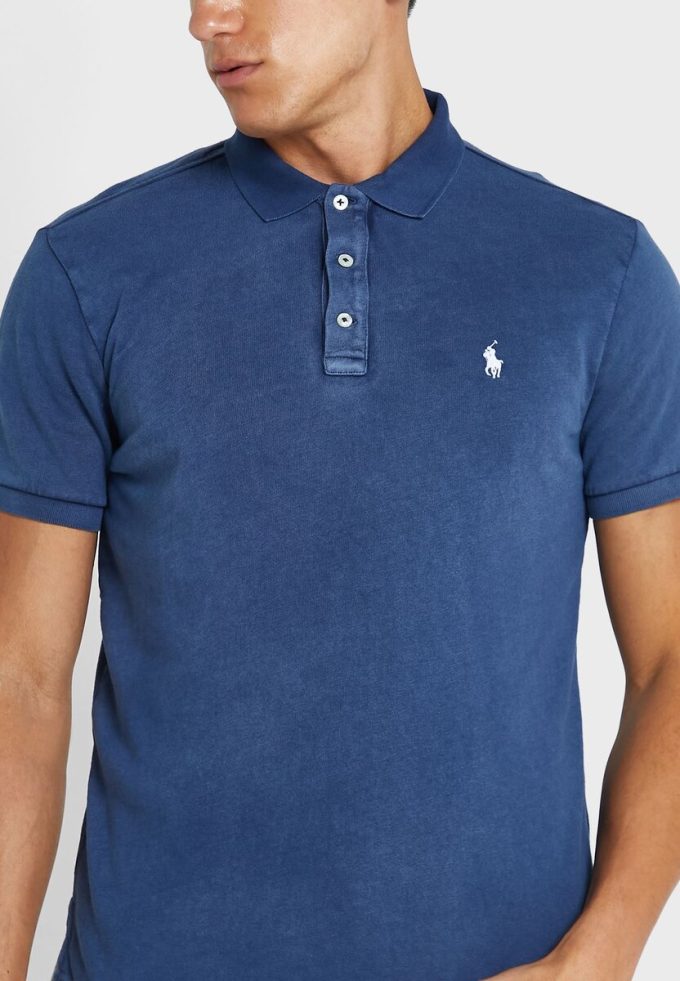 Polos Ralph Lauren Essential bleu marine pour homme Polos Ralph Lauren Essential bleu marine pour homme