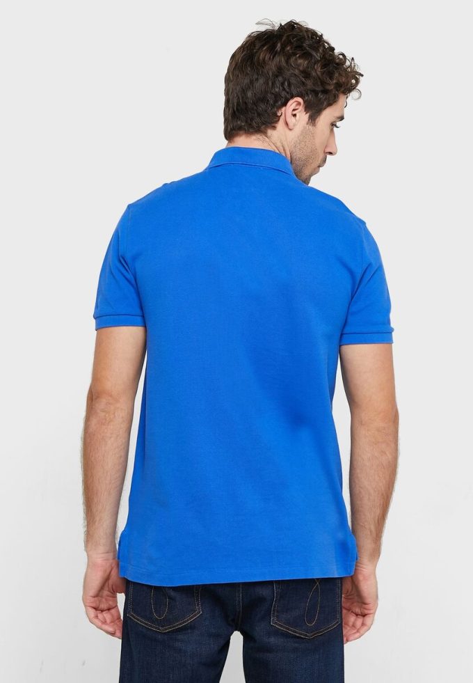 Polos Ralph Lauren Essential bleus pour hommes