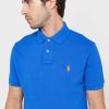 Polos Ralph Lauren Essential bleus pour hommes