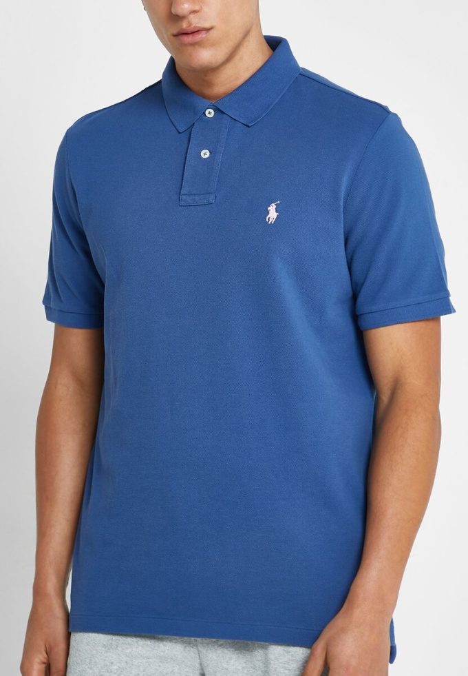Polos Ralph Lauren Essential bleus pour hommes
