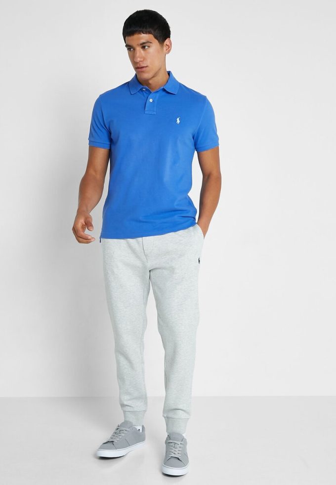 Polos Ralph Lauren Essential bleus pour hommes