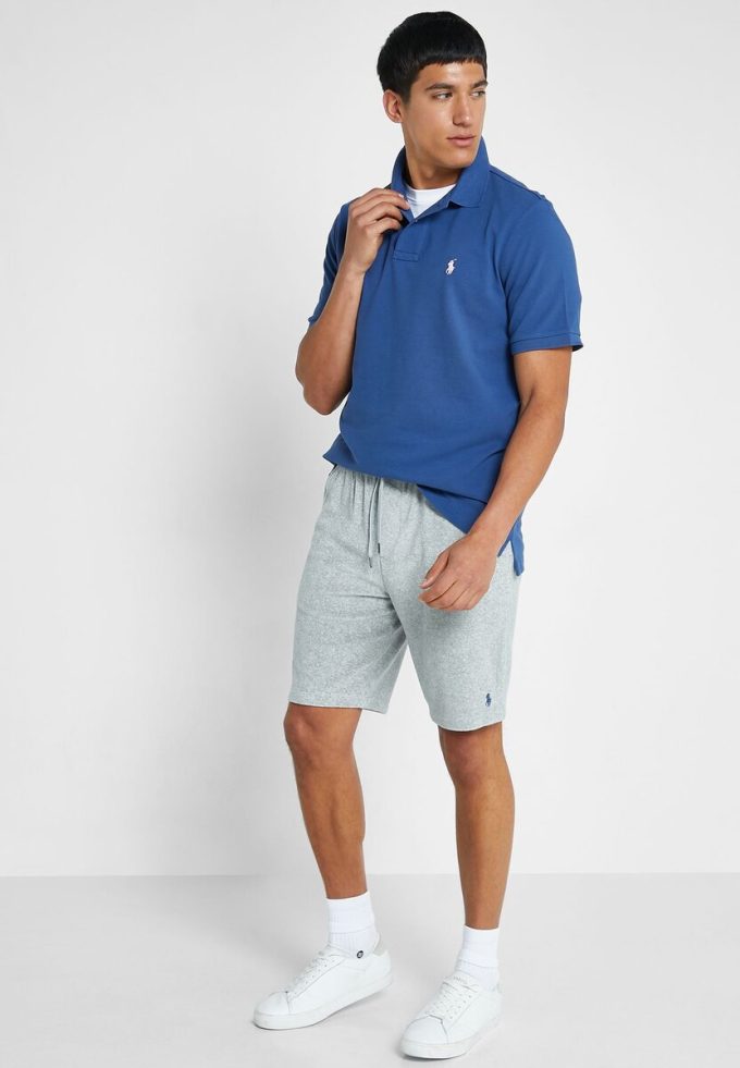 Polos Ralph Lauren Essential bleus pour hommes