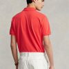 Polos Ralph Lauren rouges en maille ajustée pour homme Polos Ralph Lauren rouges en maille ajustée pour homme