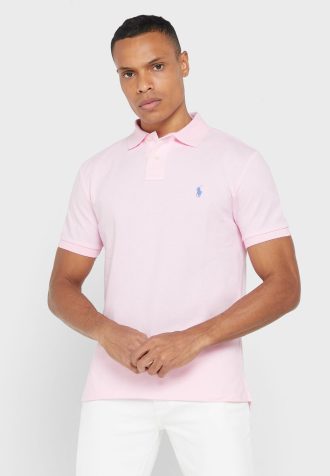 Polos roses essentiels Ralph Lauren pour hommes