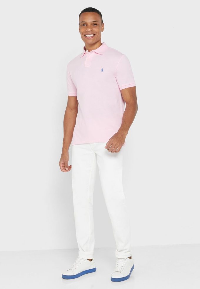 Polos roses essentiels Ralph Lauren pour hommes Polos roses essentiels Ralph Lauren pour hommes