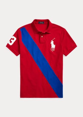 Polos rouges en maille Big Pony Ralph Lauren pour hommes
