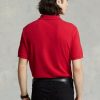 Polos rouges en maille slim fit Ralph Lauren pour hommes Polos rouges en maille slim fit Ralph Lauren pour hommes