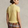 Polos slim en cachemire jaune Ralph Lauren pour femme