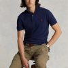Polos slim fit en maille bleu marine Ralph Lauren pour homme Polos slim fit en maille bleu marine Ralph Lauren pour homme