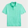 Polos verts en maille ajustée Ralph Lauren pour hommes