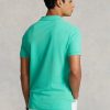 Polos verts en maille ajustée Ralph Lauren pour hommes