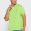 Polos verts en maille basique Ralph Lauren pour hommes Polos verts en maille basique Ralph Lauren pour hommes