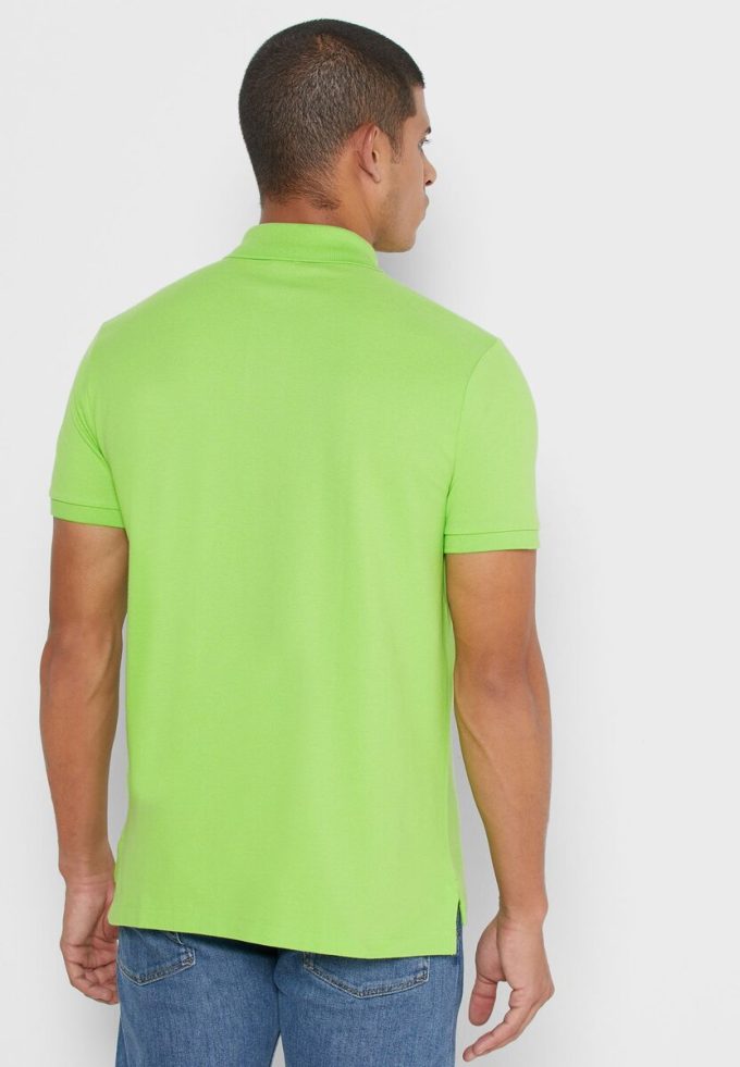Polos verts en maille basique Ralph Lauren pour hommes Polos verts en maille basique Ralph Lauren pour hommes
