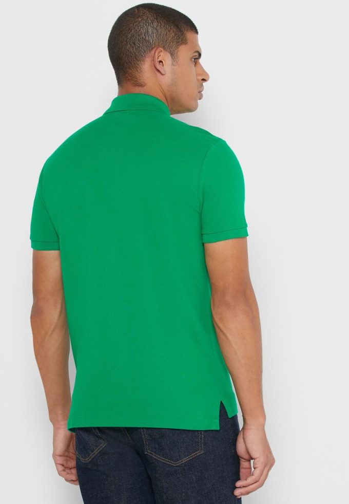 Polos verts en maille basique Ralph Lauren pour hommes Polos verts en maille basique Ralph Lauren pour hommes