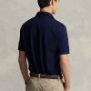 Polos zippés en maille extensible bleu marine Ralph Lauren pour homme Polos zippés en maille extensible bleu marine Ralph Lauren pour homme