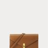 Portefeuilles à chaîne en cuir pour femme Ralph Lauren Polo ID Tan Portefeuilles à chaîne en cuir pour femme Ralph Lauren Polo ID Tan
