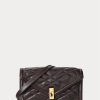 Portefeuilles à chaîne matelassée Ralph Lauren Polo ID pour femme, couleur tabac Portefeuilles à chaîne matelassée Ralph Lauren Polo ID pour femme, couleur tabac