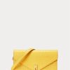Portefeuilles à chaîne Ralph Lauren Polo ID pour femme moutarde à motif crocodile Portefeuilles à chaîne Ralph Lauren Polo ID pour femme moutarde à motif crocodile