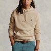 Pull à capuche beige en coton texturé Ralph Lauren pour homme