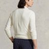 Pulls blancs en coton texturé coupe slim Ralph Lauren pour homme