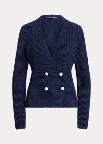 Pulls cardigan croisés bleu marine Ralph Lauren pour femme