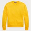 Pulls à col rond en coton jaune Ralph Lauren pour hommes