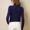 Pulls à col roulé en cachemire bleu marine Ralph Lauren pour femme