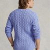 Pulls en coton torsadé violet Ralph Lauren pour homme Pulls en coton torsadé violet Ralph Lauren pour homme