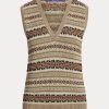 Pulls multicolores à ornements Fair Isle Ralph Lauren pour femmes Pulls multicolores à ornements Fair Isle Ralph Lauren pour femmes