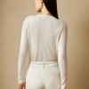 Pulls ras du cou en cachemire crème Ralph Lauren pour femme
