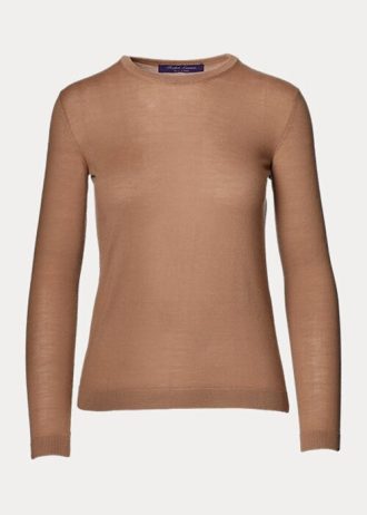 Pulls ras du cou en cachemire marron Ralph Lauren pour femme