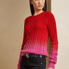 Pulls rouges en maille torsadée pour femme Ralph Lauren pour le Nouvel An lunaire Pulls rouges en maille torsadée pour femme Ralph Lauren pour le Nouvel An lunaire