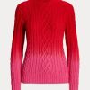 Pulls rouges en maille torsadée pour femme Ralph Lauren pour le Nouvel An lunaire Pulls rouges en maille torsadée pour femme Ralph Lauren pour le Nouvel An lunaire