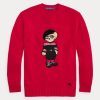 Pulls rouges pour femmes Ralph Lauren à motif ours du Nouvel An Pulls rouges pour femmes Ralph Lauren à motif ours du Nouvel An