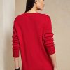 Pulls rouges pour femmes Ralph Lauren à motif ours du Nouvel An Pulls rouges pour femmes Ralph Lauren à motif ours du Nouvel An