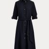Robe ajustée et évasée bleu marine Ralph Lauren pour femme Robe ajustée et évasée bleu marine Ralph Lauren pour femme