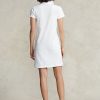 Robe blanche en maille de coton Ralph Lauren pour femme Robe blanche en maille de coton Ralph Lauren pour femme