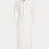 Robe de jour blanche en soie Shantung Ralph Lauren Knowles pour femme Robe de jour blanche en soie Shantung Ralph Lauren Knowles pour femme