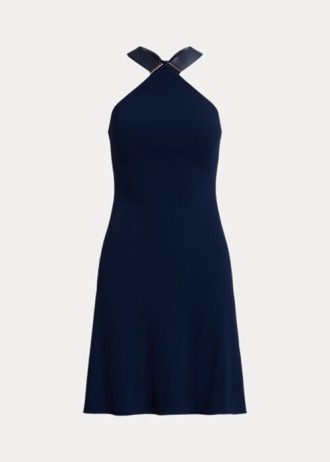 Robe de jour dos nu en jersey Jinett bleu marine Ralph Lauren pour femme Robe de jour dos nu en jersey Jinett bleu marine Ralph Lauren pour femme
