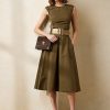 Robe de jour en coton Olive Omeria Ralph Lauren pour femme Robe de jour en coton Olive Omeria Ralph Lauren pour femme