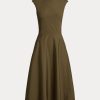 Robe de jour en coton Olive Omeria Ralph Lauren pour femme Robe de jour en coton Olive Omeria Ralph Lauren pour femme