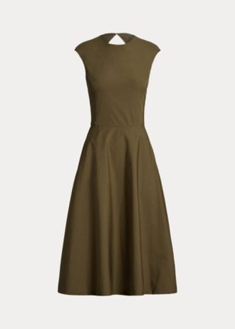 Robe de jour en coton Olive Omeria Ralph Lauren pour femme Robe de jour en coton Olive Omeria Ralph Lauren pour femme