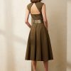Robe de jour en coton Olive Omeria Ralph Lauren pour femme Robe de jour en coton Olive Omeria Ralph Lauren pour femme