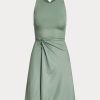 Robe de jour sans manches en jersey vert Ralph Lauren Haddington pour femme Robe de jour sans manches en jersey vert Ralph Lauren Haddington pour femme
