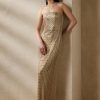Robe de soirée beige à ornements Collingwood de Ralph Lauren pour femme Robe de soirée beige à ornements Collingwood de Ralph Lauren pour femme