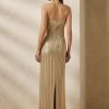 Robe de soirée beige à ornements Collingwood de Ralph Lauren pour femme Robe de soirée beige à ornements Collingwood de Ralph Lauren pour femme