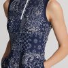 Robe en jersey à imprimé bandana bleu marine Ralph Lauren pour femme Robe en jersey à imprimé bandana bleu marine Ralph Lauren pour femme